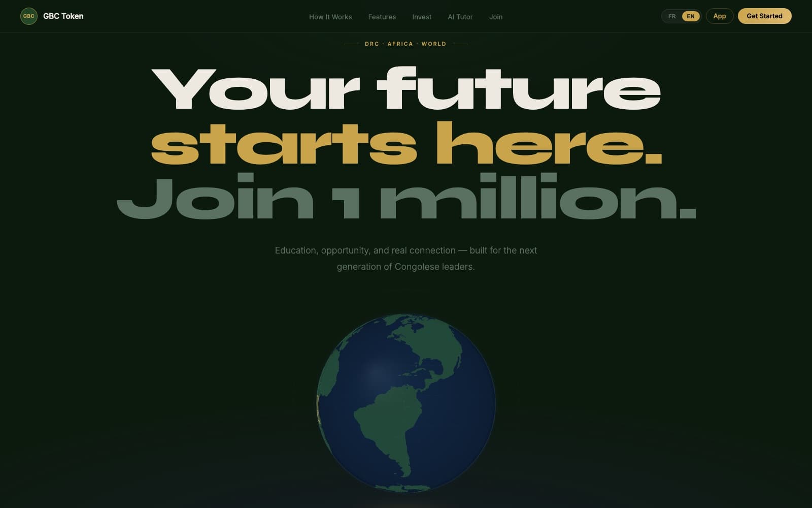 GBC · DRC, live site preview