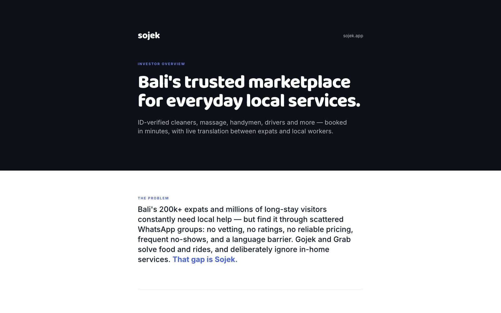 Sojek, live site preview